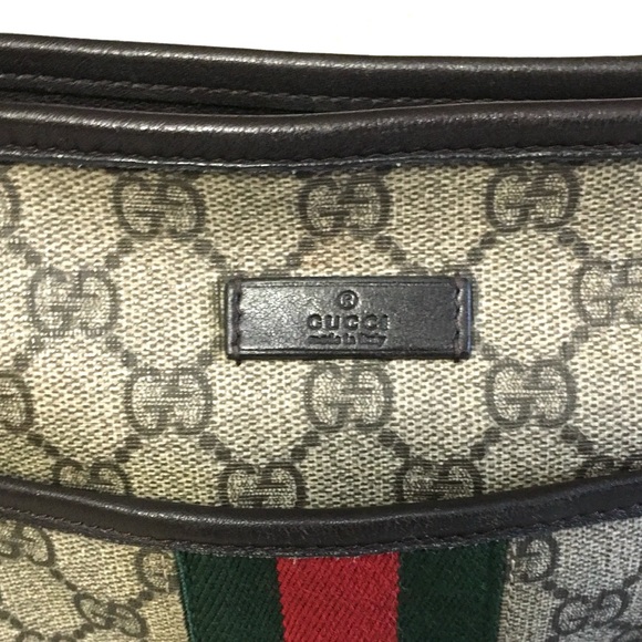 Authentic Gucci unisex messenger bag coated canvas - Picture 4 of 16